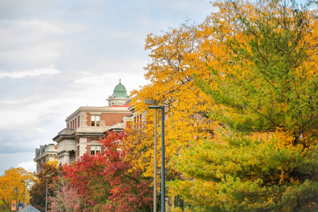 Syracuse University campus in the fall.